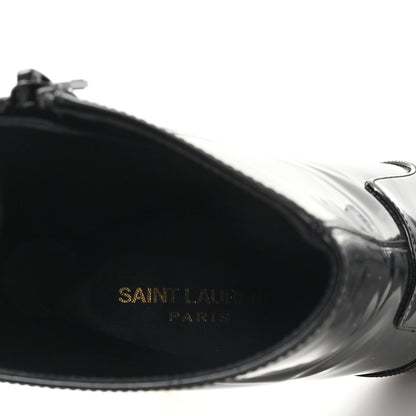 Saint Laurent Vitello Marilyn Auteuil 105 Ankle Zip Boots 38.5 Black 8 of 10