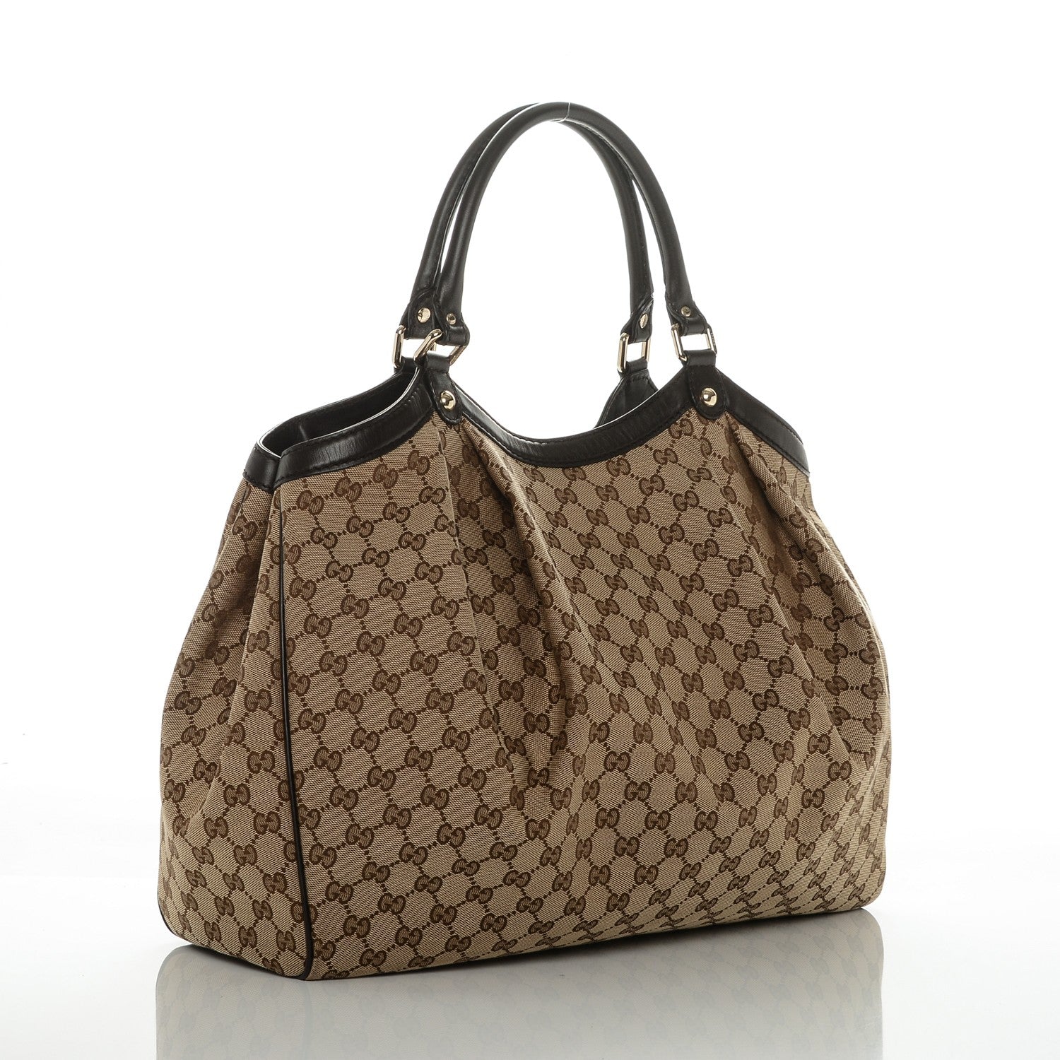 Gucci Monogram Large Sukey Tote Dark Brown 3 of 7
