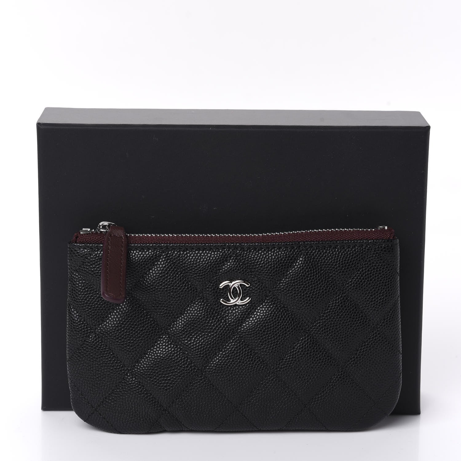 Chanel Caviar Quilted Small Cosmetic Case Black 8 of 8