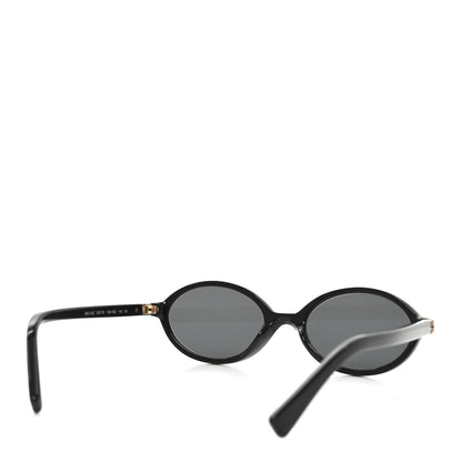 Miu Miu Acetate Oval Regard Sunglasses SMU04Z Black 4 of 7