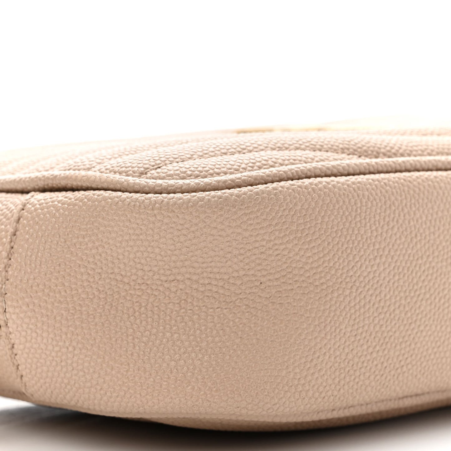 Grain De Poudre Matelasse Monogram Mini Lou Camera Bag Dark Beige
