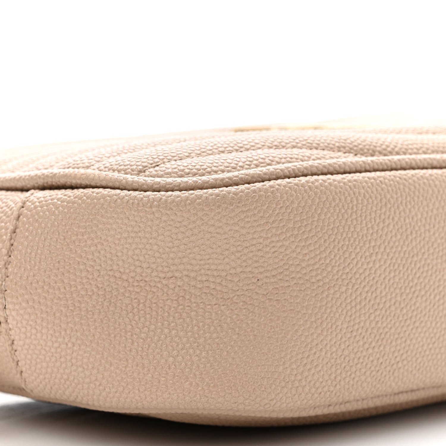 Saint Laurent Grain De Poudre Matelasse Monogram Mini Lou Camera Bag Dark Beige 9 of 13