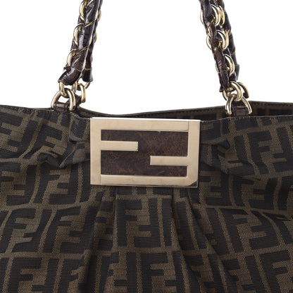 Fendi Zucca Mia Tote Tobacco 9 of 9