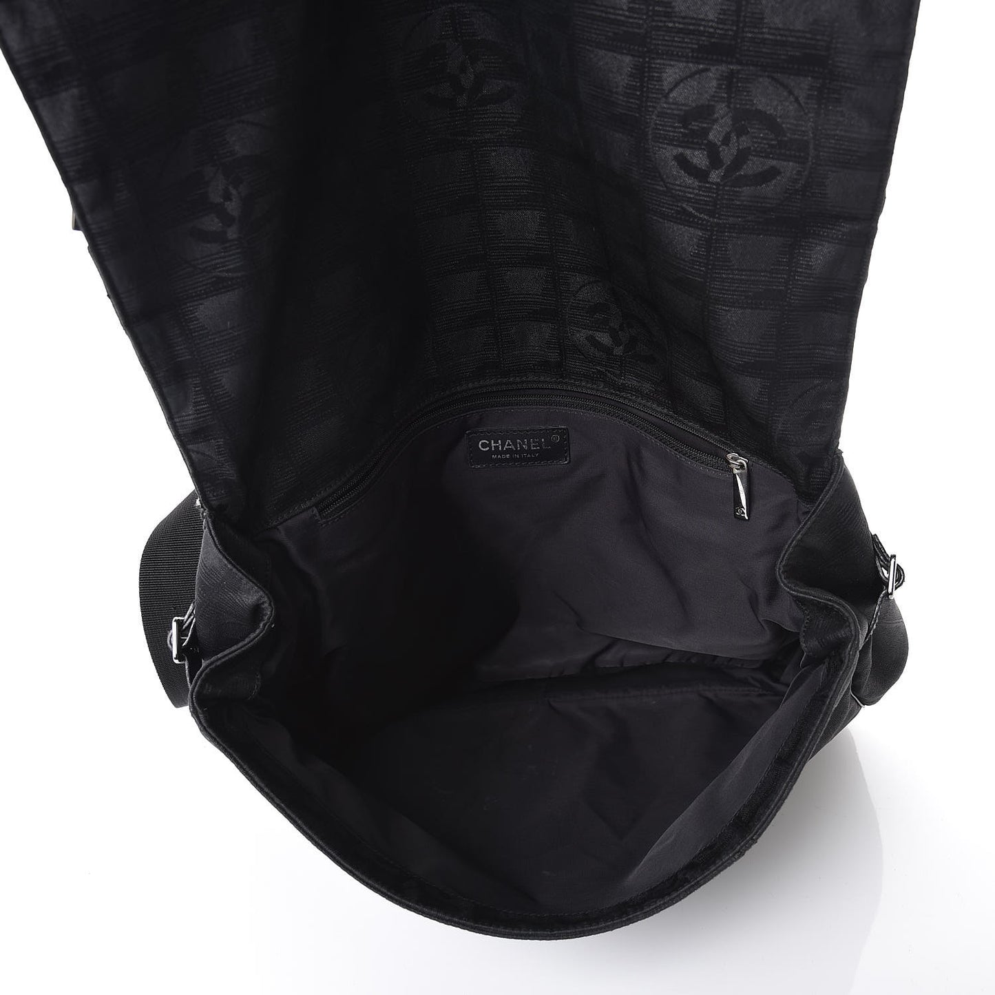 Nylon Travel Messenger Bag Black
