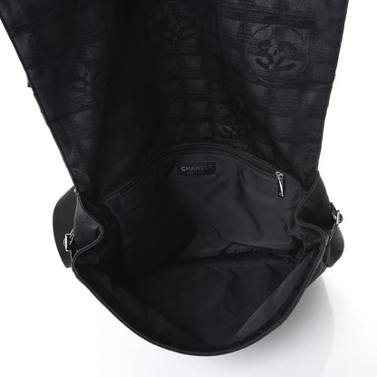 Chanel Nylon Travel Messenger Bag Black 5 of 9