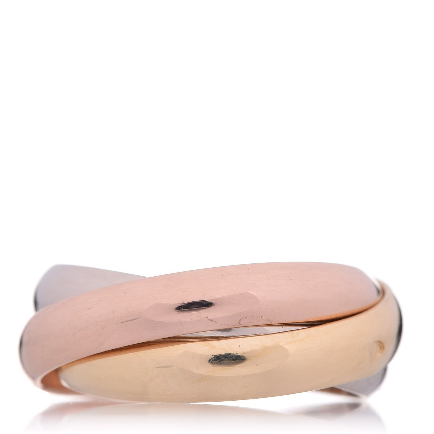 18K Pink Yellow White Gold Classic Les Must De Trinity Ring 51 5.75