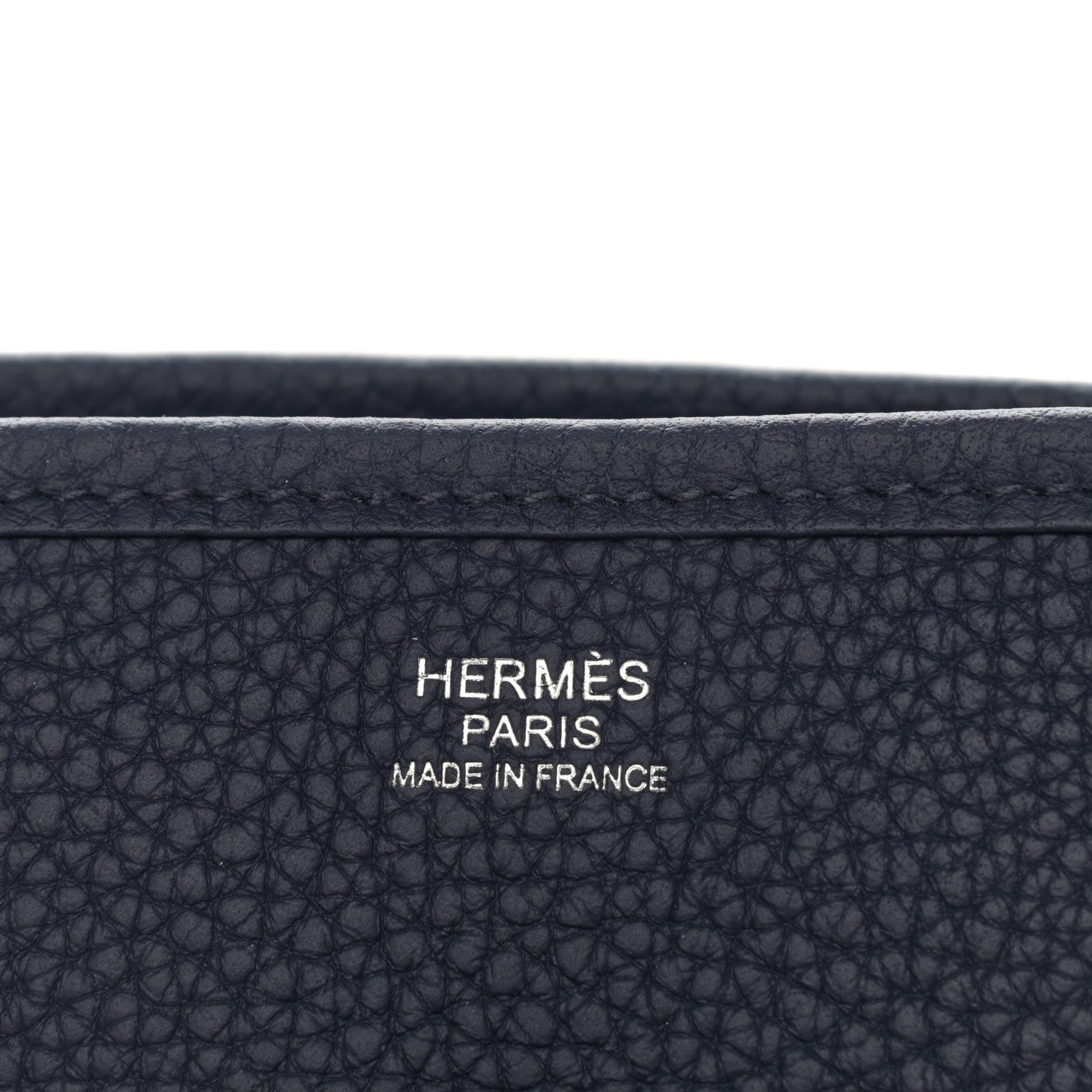 Hermes Taurillon Clemence Evelyne III PM Bleu Nuit 8 of 12