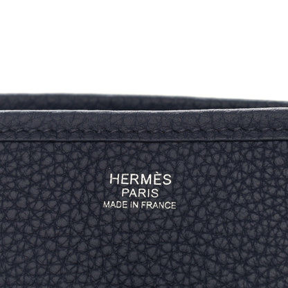 Hermes Taurillon Clemence Evelyne III PM Bleu Nuit 8 of 12