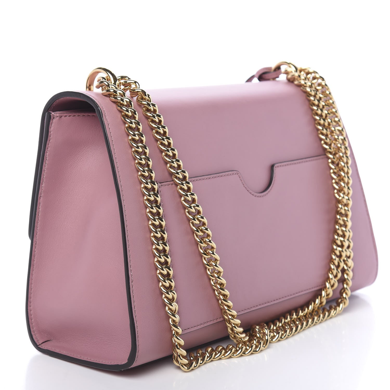Gucci Moon Calfskin Medium Padlock Shoulder Bag Carmine Rose 3 of 10