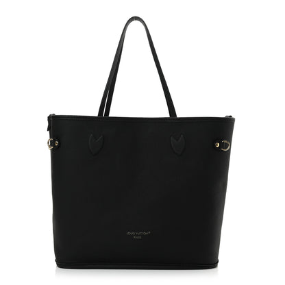 Louis Vuitton Monogram Calfskin Neo Neverfull Inside Out MM Black 3 of 18