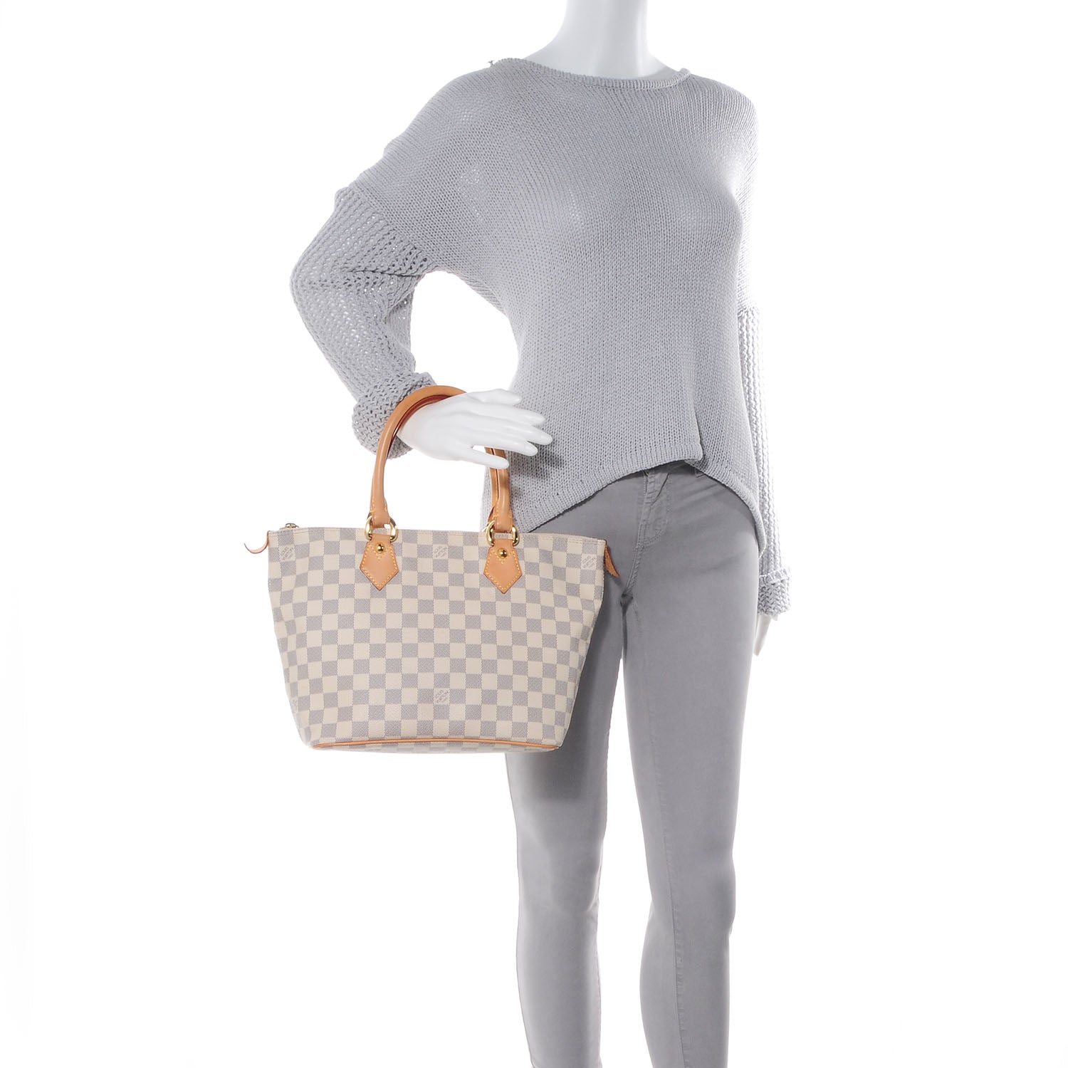Louis Vuitton Damier Azur Saleya PM 2 of 7