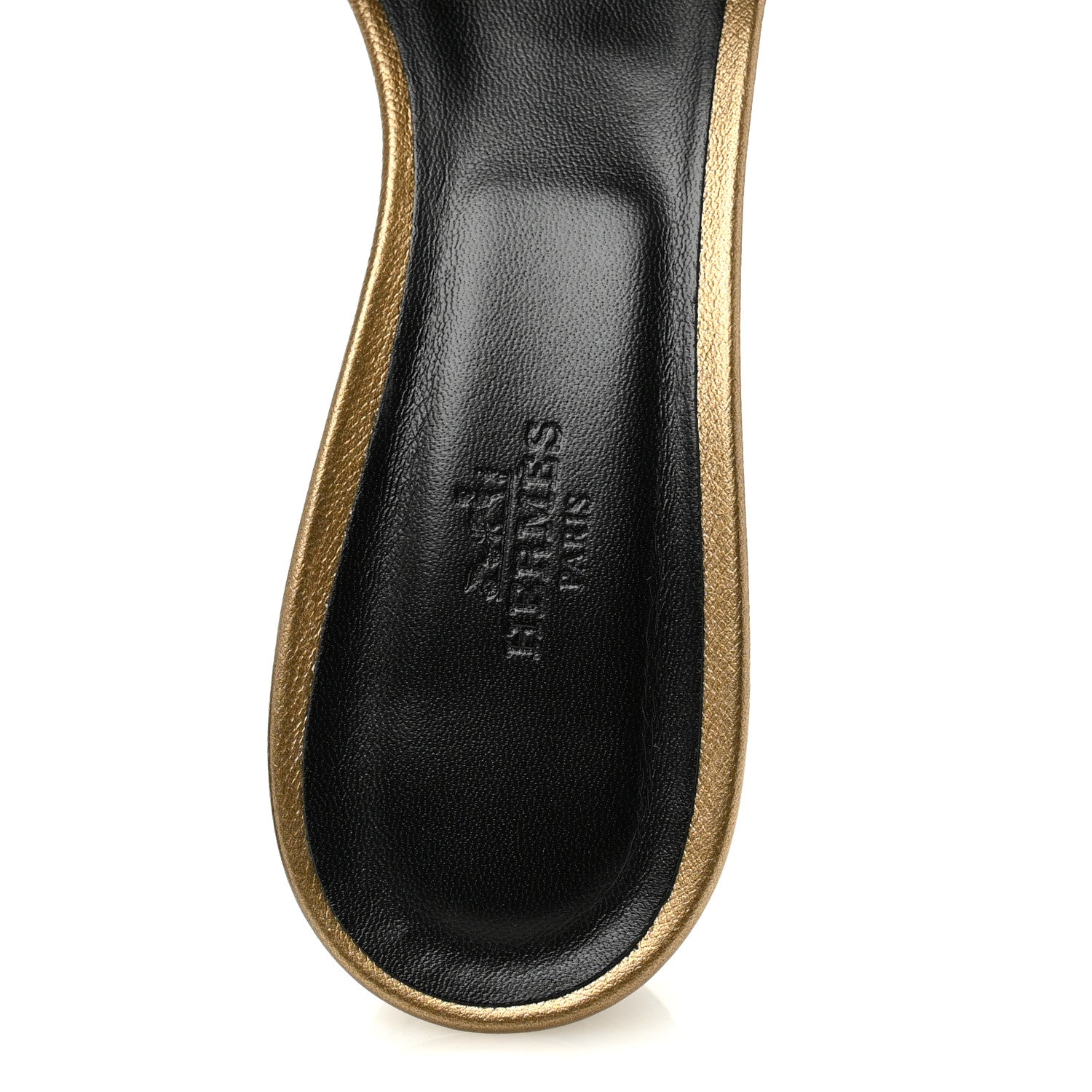Hermes Metallic Goatskin Oasis Sandals 40 Dore 7 of 10