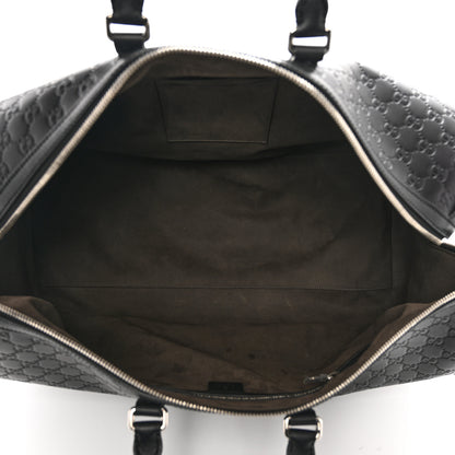 Gucci Guccissima Signature Large Duffle Black 4 of 11
