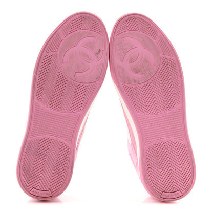 Chanel Cotton Sneakers 38 Pink White 6 of 13
