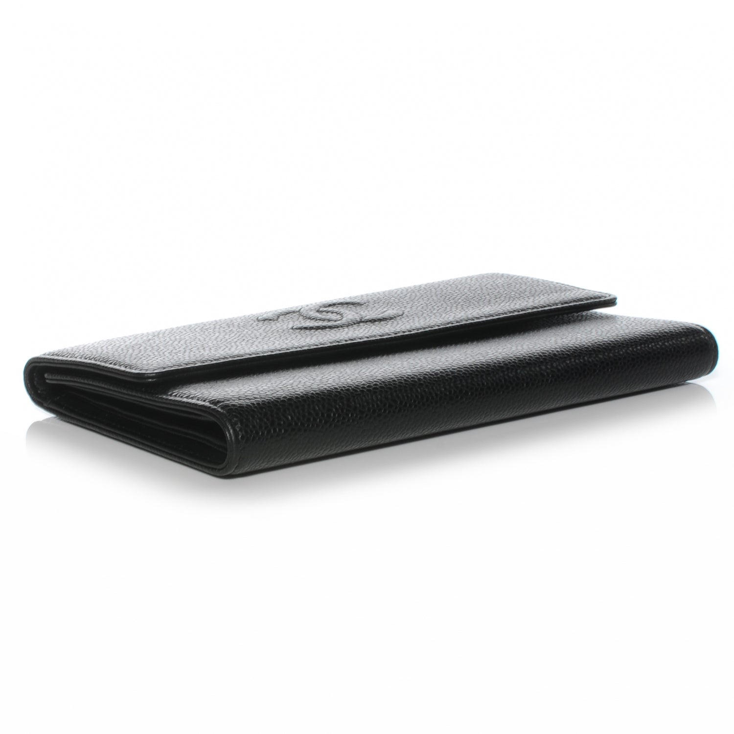 Chanel Caviar CC Large Flap Wallet Black 4 of 8