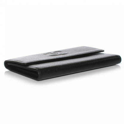 Chanel Caviar CC Large Flap Wallet Black 4 of 8