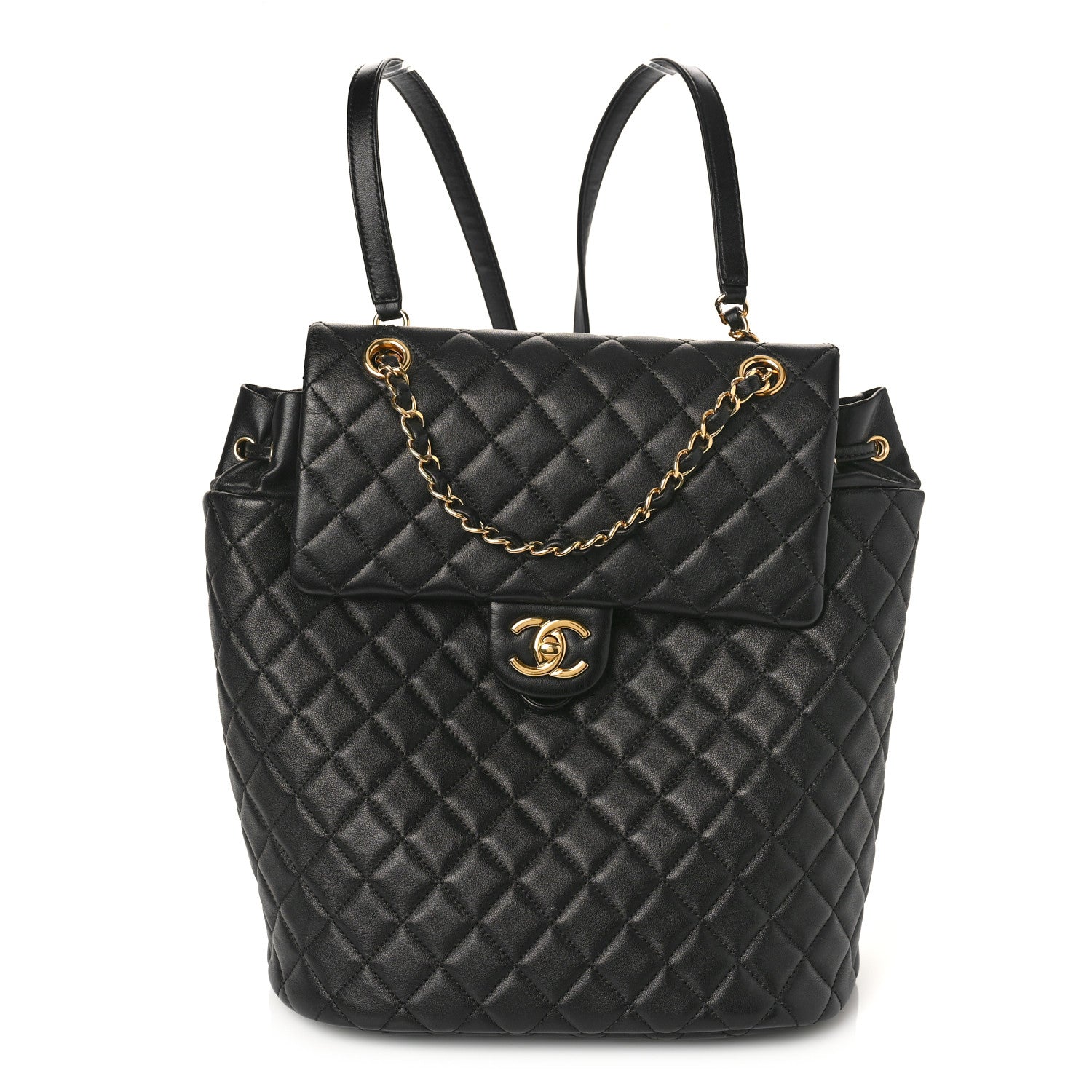 Chanel Lambskin Quilted Large Urban Spirit Backpack Black 1 of 11
