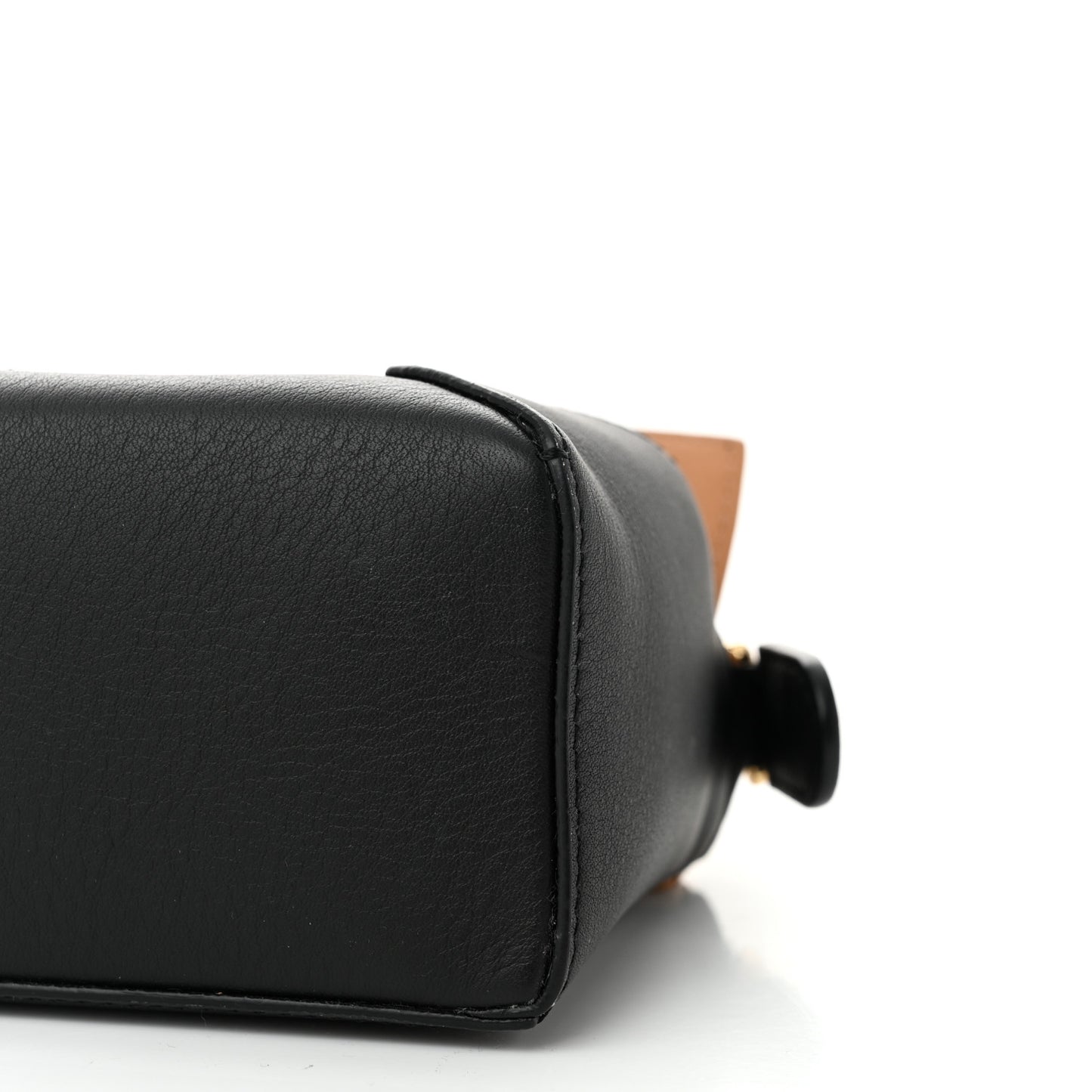 Calfskin Mini Puzzle Edge Bag Warm Desert Black