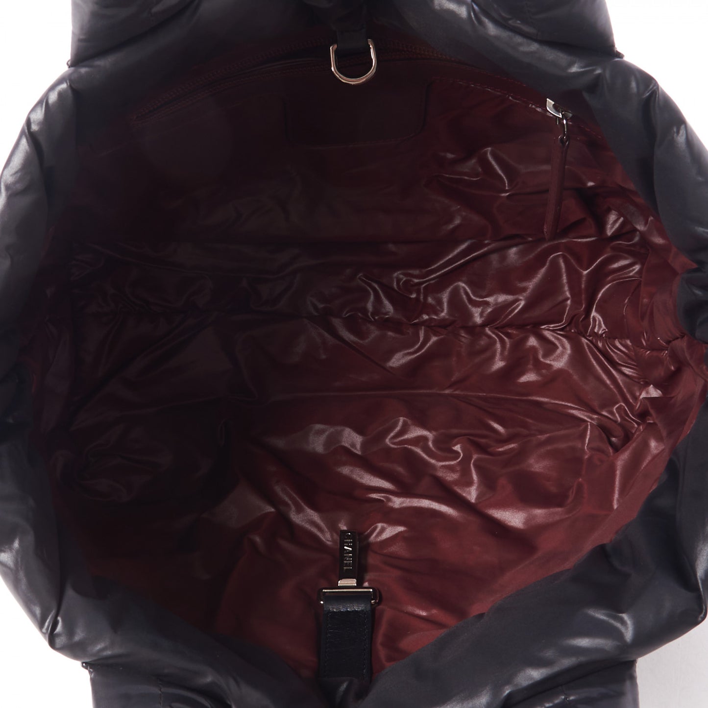 Nylon Quilted Small Coco Cocoon Tote Black