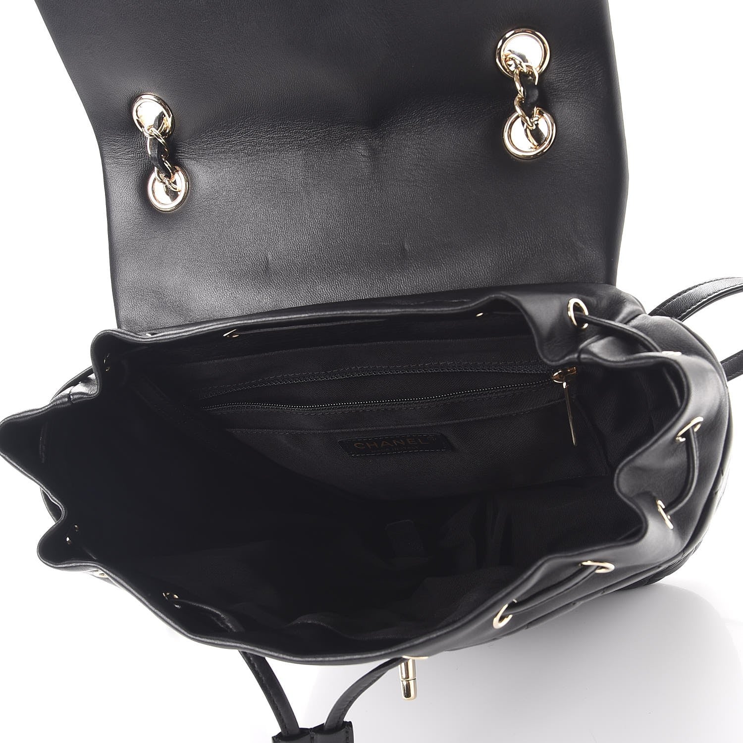 Chanel Lambskin Quilted Large Urban Spirit Backpack Black 5 of 8
