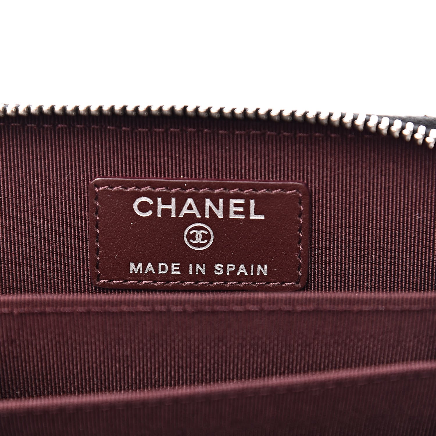 Chanel Caviar Quilted Zip Coin Purse Black 6 of 8