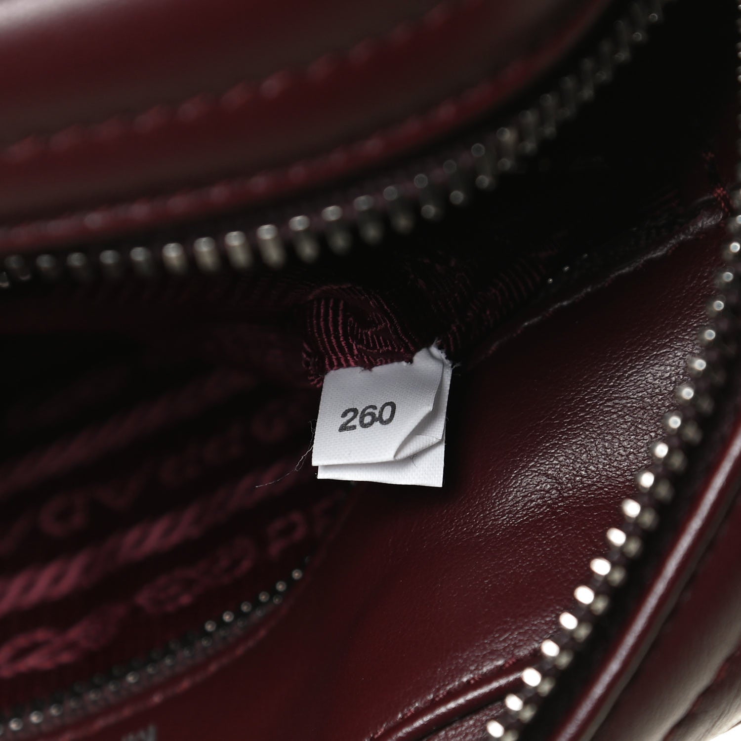 Prada Soft Calfskin Impunture Diagramme Camera Bag Granato 7 of 12