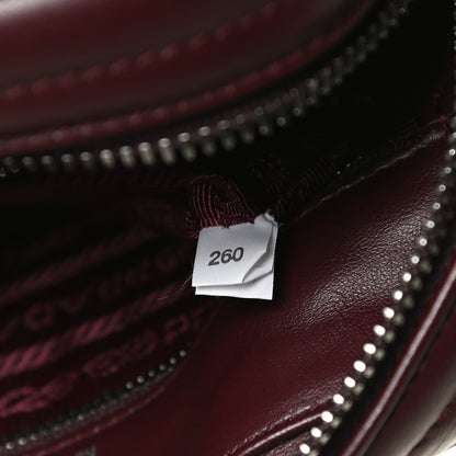 Prada Soft Calfskin Impunture Diagramme Camera Bag Granato 7 of 12