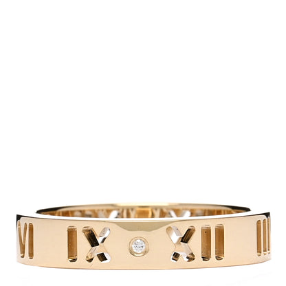Tiffany 18K Yellow Gold Diamond Atlas Pierced Ring 47 4 3 of 4