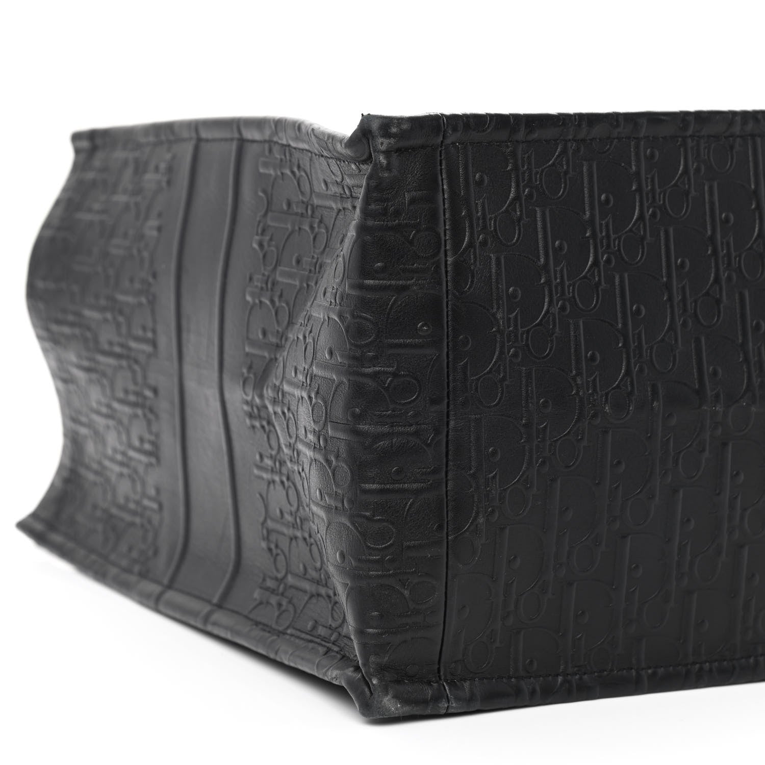 Christian Dior Oblique Calfskin Embossed Large Book Tote Black 9 of 10