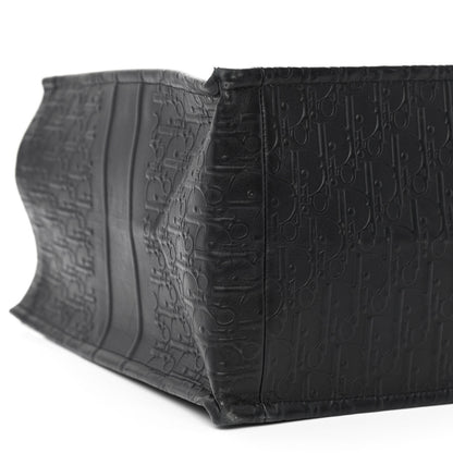 Christian Dior Oblique Calfskin Embossed Large Book Tote Black 9 of 10