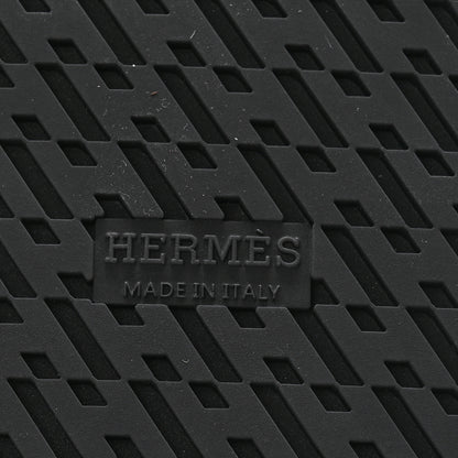 Hermes Calfskin Womens Chypre Sandals 39 Black 7 of 9
