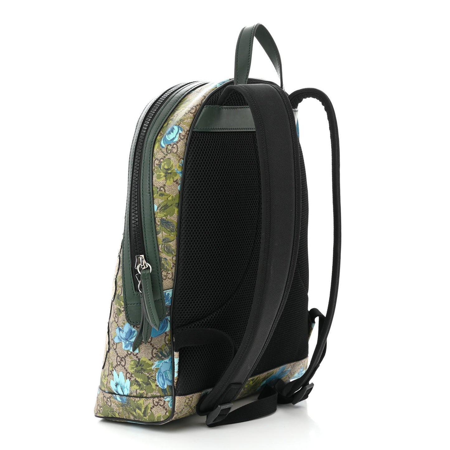GG Supreme Monogram Blooms Bird Embroidered Dome Backpack