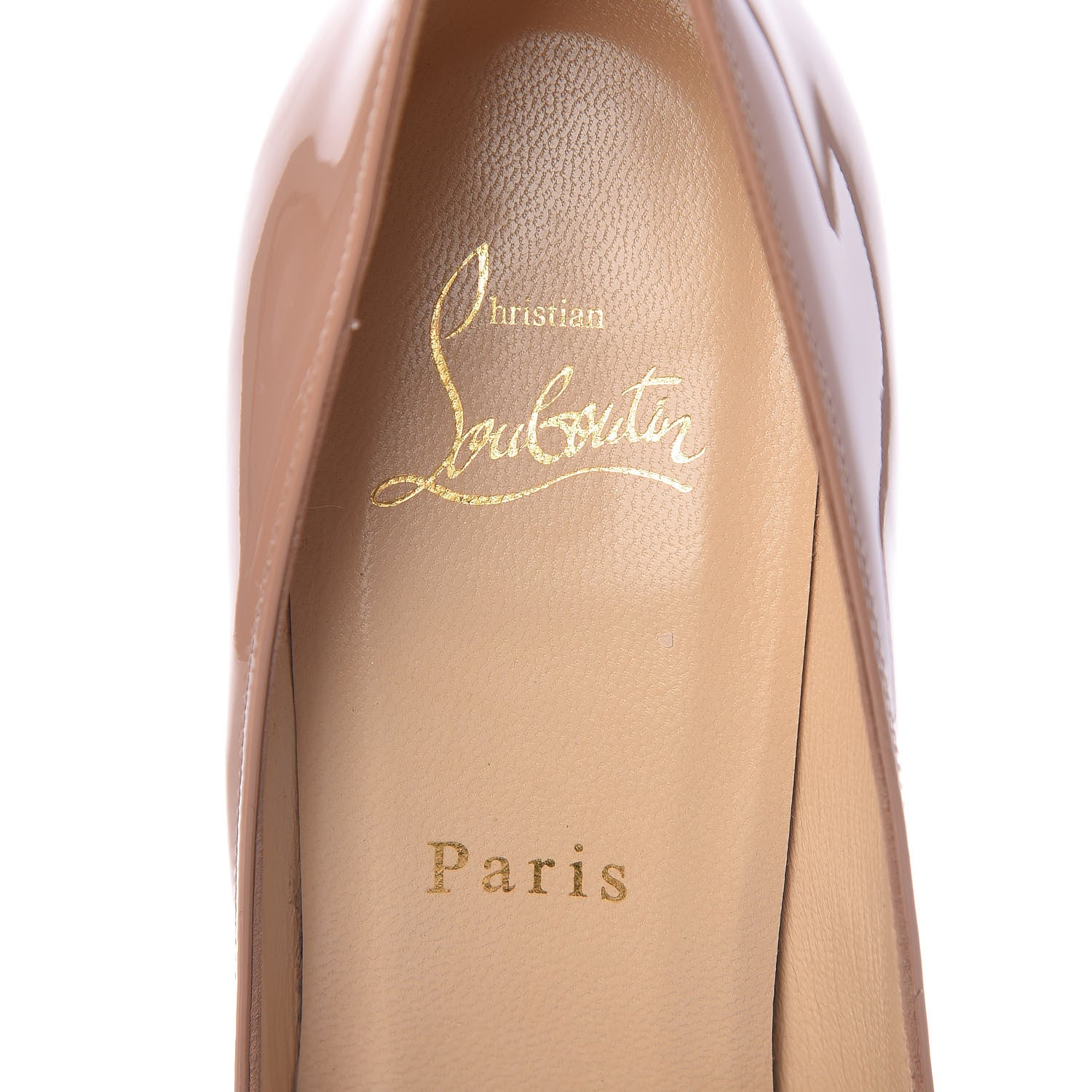 Christian Louboutin Patent Pigalle Plato 120 Pumps 37 Nude 8 of 11