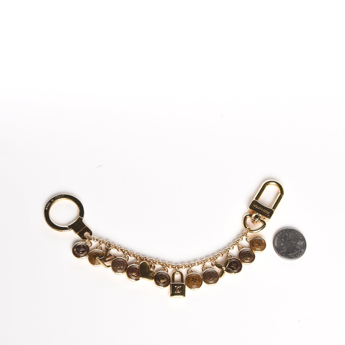 Pastilles Key Chain Bag Charm Brown