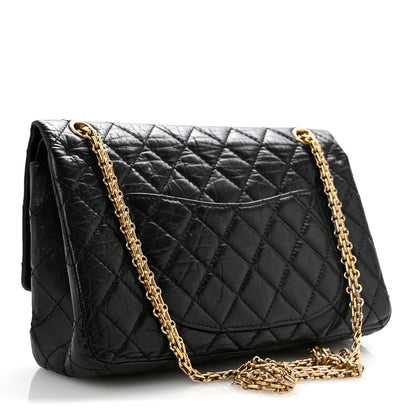 Chanel Aged Calfskin Quilted 2.55 Reissue 226 Flap Black 3 of 14