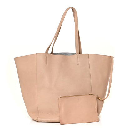 Celine Grained Calfskin Medium Horizontal Cabas Phantom Beige 1 of 22