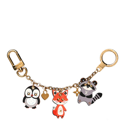 Louis Vuitton Calfskin Animal Family Charm Key Holder 1 of 10