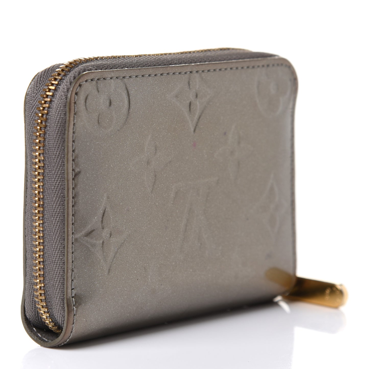 Vernis Zippy Coin Purse Wallet Gris Art Deco