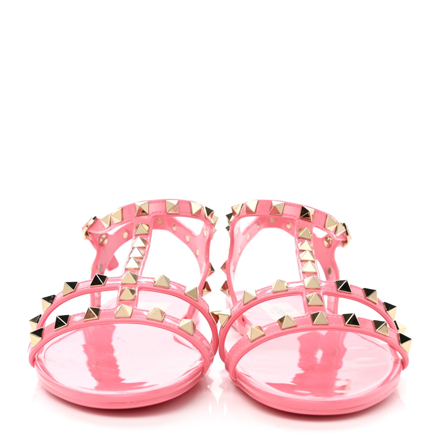 PVC Jelly Rockstud Caged Sandals 39 Sweet Pink