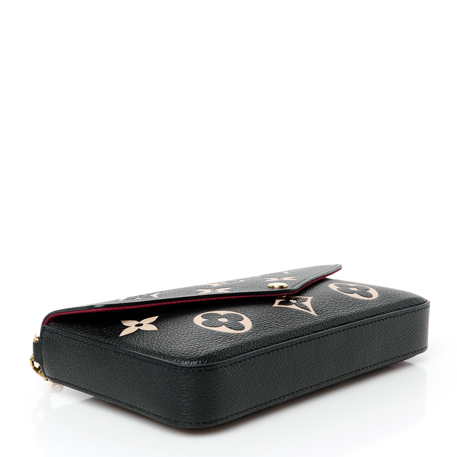 Louis Vuitton Empreinte Monogram Giant Felicie Pochette Black Beige 4 of 9