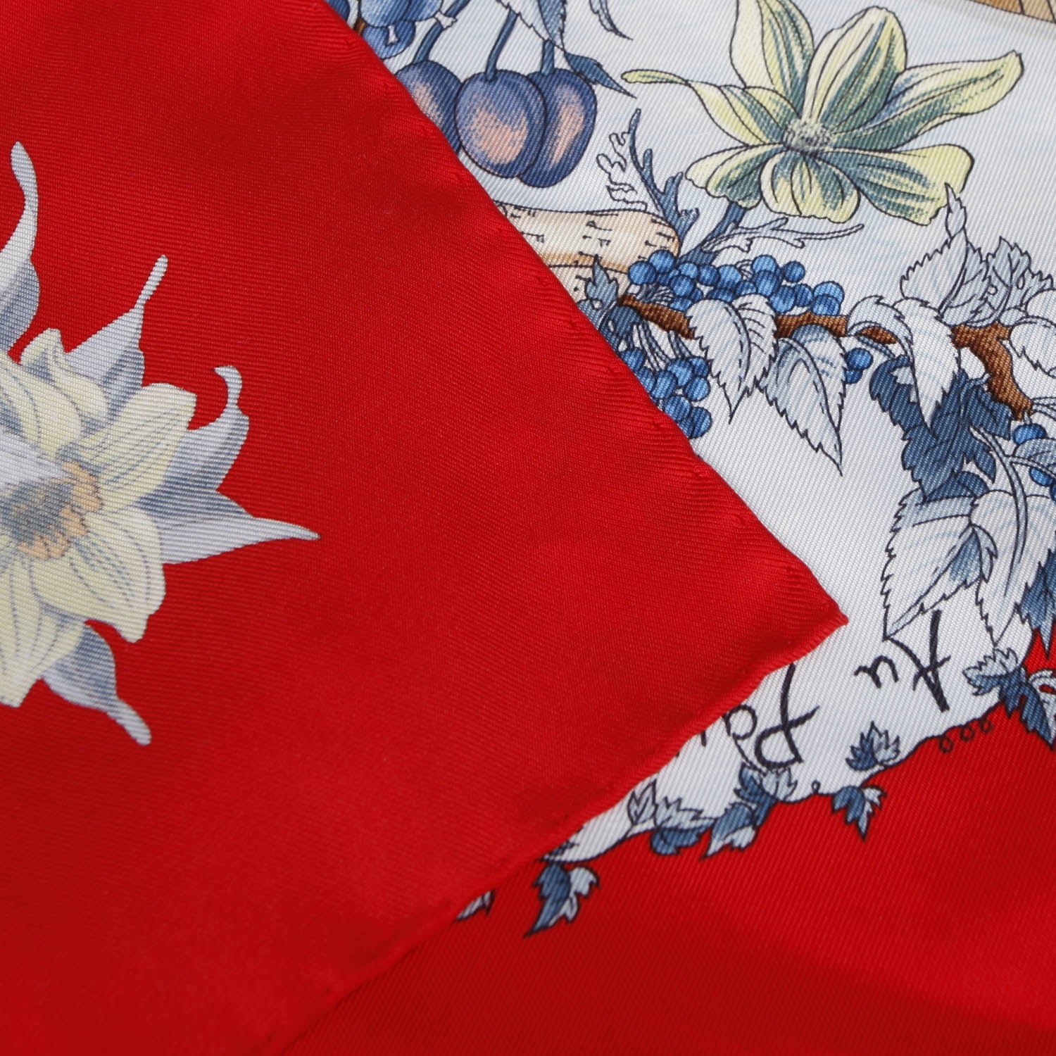 Hermes Silk Au Pays de Cocagne Scarf 90 Red 4 of 8