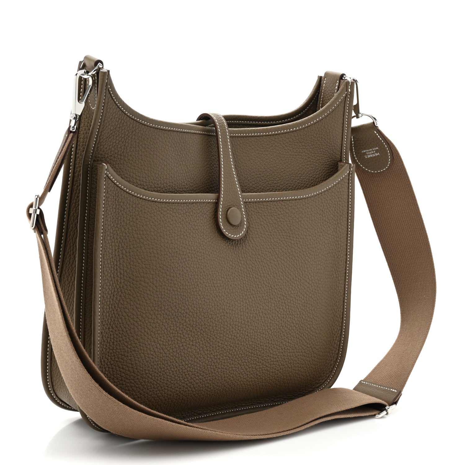 Hermes Taurillon Clemence Evelyne III PM Etoupe 3 of 9
