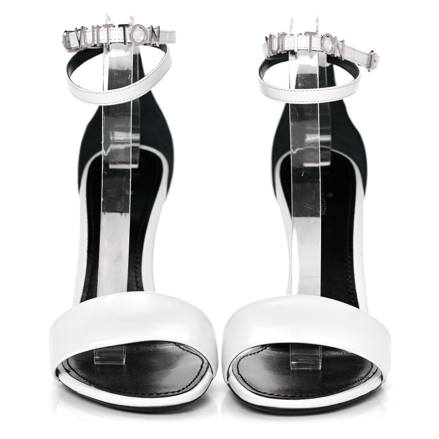 Calfskin Call Back Sandals 40 White
