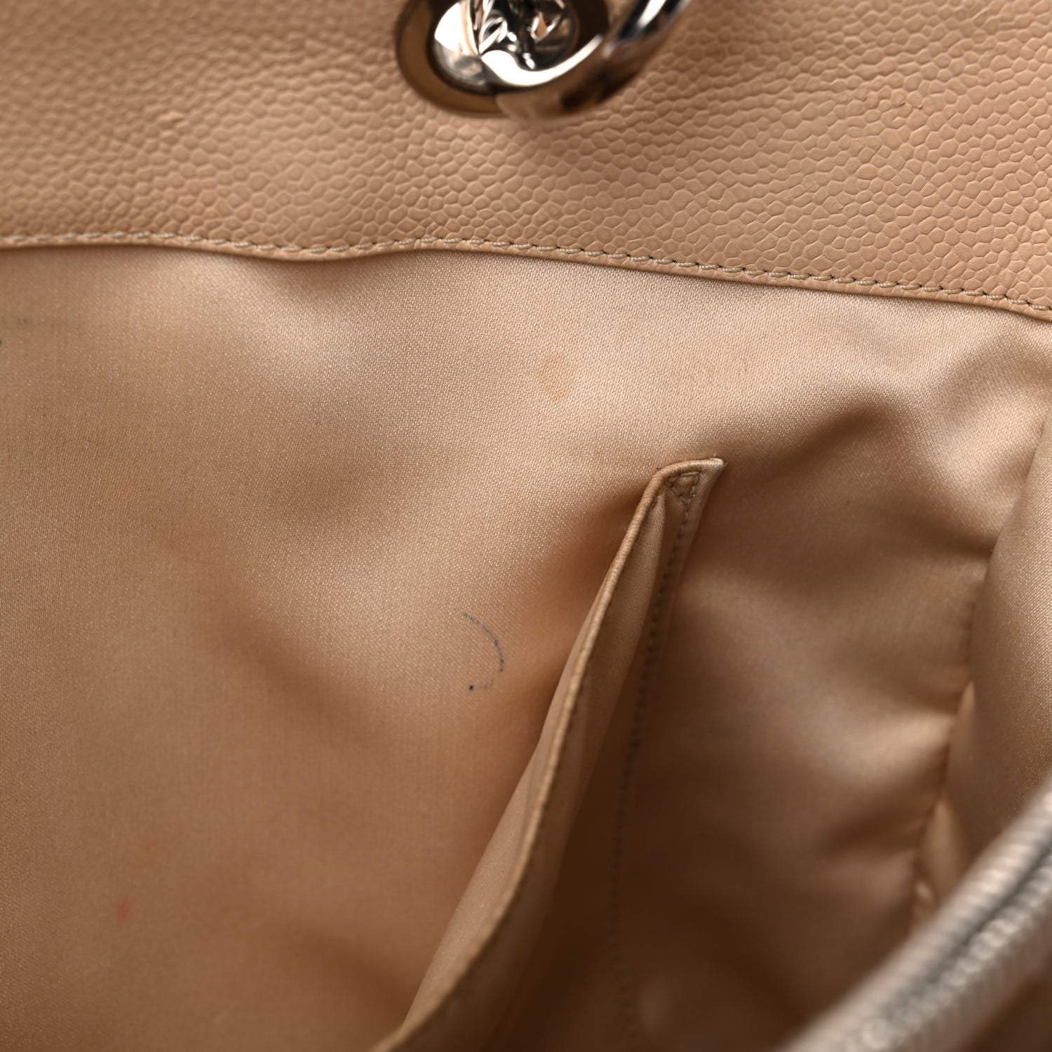 Chanel Caviar Quilted Grand Shopping Tote GST Beige Clair 16 of 32