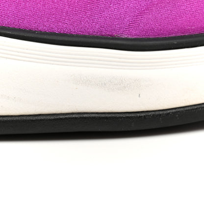 Chanel Lycra Fabric Womens CC Sneakers 36 Dark Pink 11 of 12