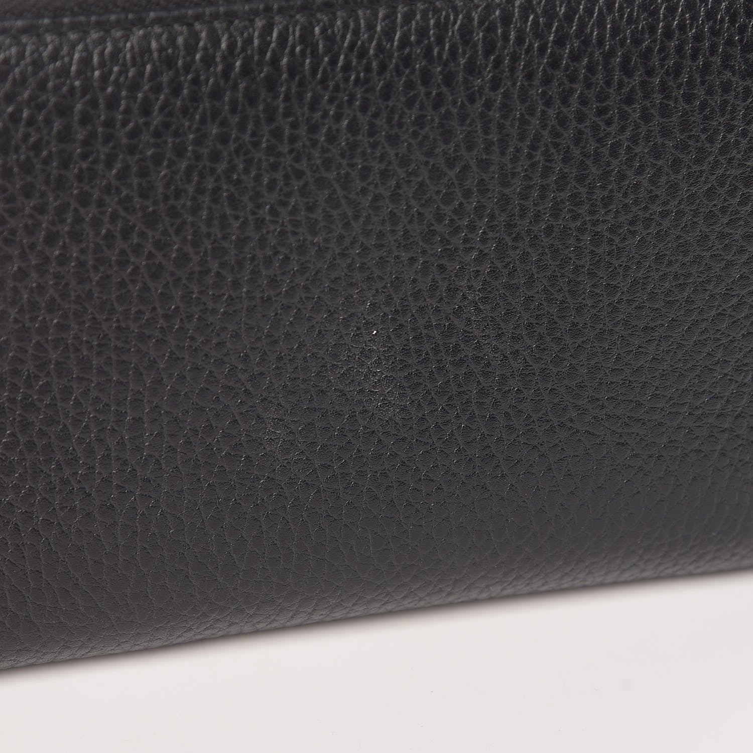Gucci Pebbled Calfskin Zip Around Wallet Black 10 of 11