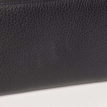 Gucci Pebbled Calfskin Zip Around Wallet Black 10 of 11