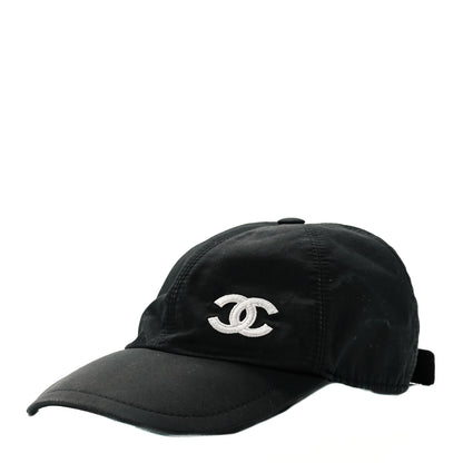 Chanel Cotton CC Cap Hat Black 1 of 8