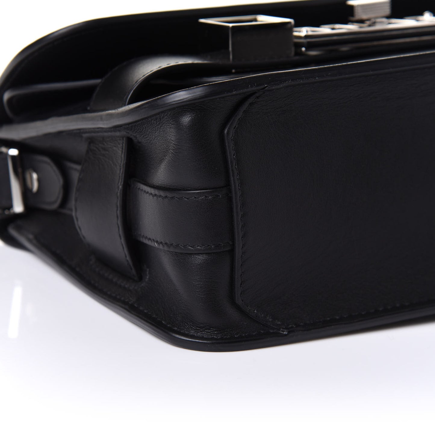 Smooth Calfskin Mini PS11 Classic Shoulder Bag Black
