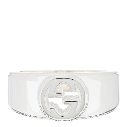 Gucci Sterling Silver Interlocking G Ring 52 6 1 of 4